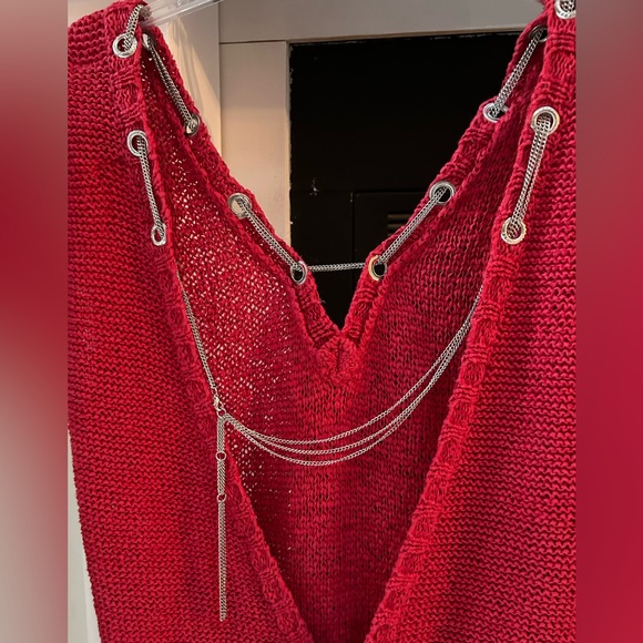 VTG GUESS Knit Backless Sweater Blouse (S) - Picture 5 of 5